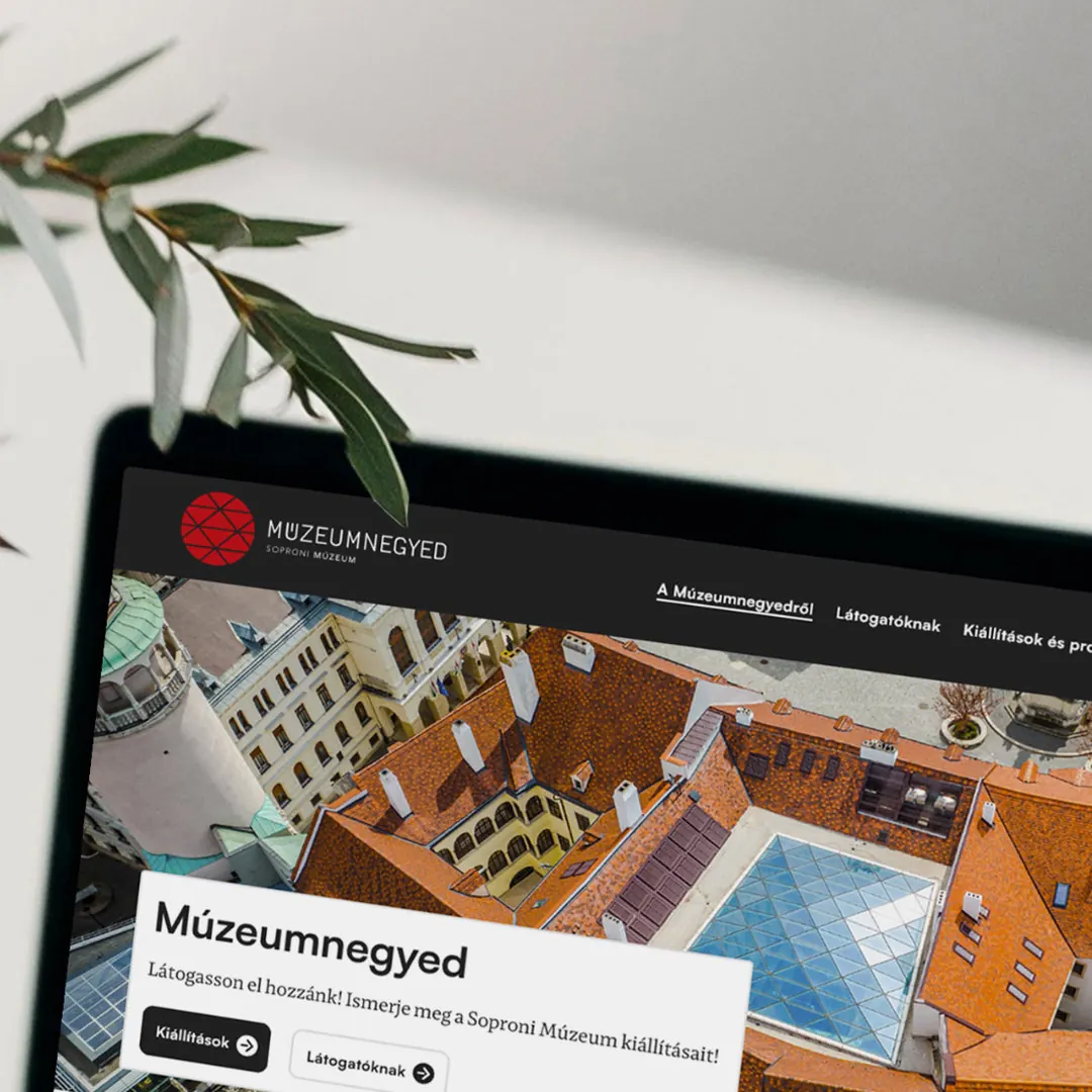 Soproni Múzeumnegyed projekt képernyő